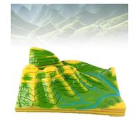 Modèle géologique 3D topographique à Grands Contours, Conception tectonique des plaques en Couches détachables avec Lignes de Contour Visibles, Parfait for l'enseignement en Classe(Large)