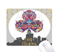 modèle géométrique club jeux de cartes la nuit de noël, tapis de souris en caoutchouc