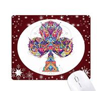 modèle géométrique club jeux de cartes tapis de souris en hiver flocon de neige