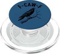 Modèle Gothique Alternatif F-Caw-F Funny Crow PopSockets PopGrip pour MagSafe