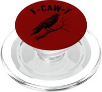 Modèle Gothique Alternatif F-Caw-F Funny Crow PopSockets PopGrip pour MagSafe
