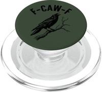 Modèle Gothique Alternatif F-Caw-F Funny Crow PopSockets PopGrip pour MagSafe