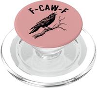 Modèle Gothique Alternatif F-Caw-F Funny Crow PopSockets PopGrip pour MagSafe