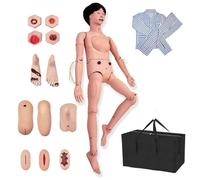 Modèle humain anatomique grandeur nature pour formation des patients gériatriques, mannequin d'allaitement avec modules génitaux et escarres interchangeables, idéal pour l'éducation infirmière et le