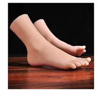 Modèle mannequin féminin mâle fausse ongle silicone lifteize femme modèle modèle massage affichage caoutchouc TPE Plastique(Skin Toes No Bone,Right foot)