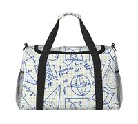 Modèle mathématique,Sacs de Sport, Sacs de Voyage bandoulière pour Le Sport, Sacs de Voyage Grande capacité pour Femmes et Hommes
