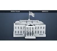 Modèle Métallique 3D Maison Blanche + Pince 010329