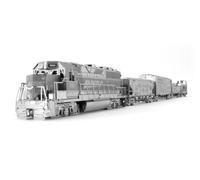 Modèle Métallique 3D Train De Fret En Métal Coffret Cadeau + Pince 33717