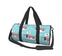 Modèle Mignon de Chien Teckel, Sac de Voyage de Grande capacité, Sac à Main Rond, Sac de Voyage de Sport, fourre-Tout, Sac de Fitness