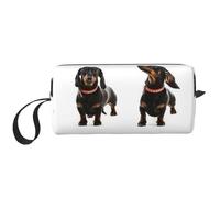 Modèle Mignon de Chien Teckel, Trousse de Maquillage Trousse à cosmétiques Trousse de Toilette de Voyage Portable Pochette de Maquillage