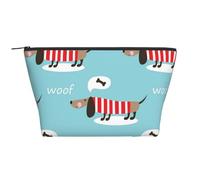 Modèle Mignon de Chien Teckel, Trousse de Toilette Trousse de Maquillage Sac à cosmétiques Trousse de Toilette de Voyage Portable