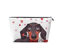 Modèle Mignon de Chien Teckel, Trousse de Toilette Trousse de Maquillage Sac à cosmétiques Trousse de Toilette de Voyage Portable