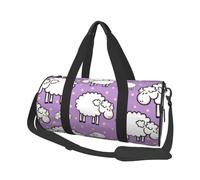 Modèle Mignon de Mouton de Dessin animé, Sac de Voyage de Grande capacité, Sac à Main Rond, Sac de Voyage de Sport, fourre-Tout, Sac de Fitness