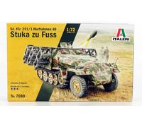 MODÈLE MILITAIRE STATIQUE ITALIEN SD.KFZ 251/1 CHAR STUKA ZU FUSS 1944