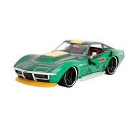 Modèle Miniature Classique Antique Corvette Stingray ZL1 1969 Échelle 1:24 Collection Véhicules Finis Jouets Non RC(Vert)