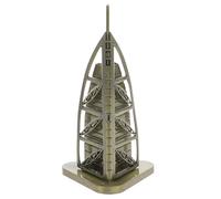Modèle Miniature D'hôtel Sailing, Souvenir de Dubaï en Acier Inoxydable | Détails Soignés, Finition Métallique Brillante, Décoration de Table, pour Étagères, Cadres Photo et Souvenirs