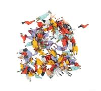 Modèle miniature, lot de 100 figurines de voyageurs assis, échelle 1 87, pour installations de modèles authentiques, personnes assises, figurines assorties passagers (1)