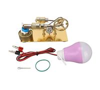 Modèle Moteur Stirling Éducatif - Taille Compacte Acier Inoxydable Conversion Thermique en Énergie Mécanique, Apprentissage Scientifique, Projet Scolaire, Démonstration en Classe,