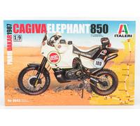 MODÈLE MOTO STATIQUE ITALIEN CAGIVA ELEPHANT RALLY PARIS DAKAR 1987 AURIOL 1/9
