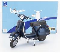 MODÈLE MOTO STATIQUE NEWRAY PIAGGIO VESPA P200E 1978 BLEU MODÉLISME ÉCHELLE 1/12