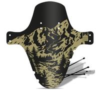 Modèle Plus Long Koloss Riesel Design 4 Attaches de câble 2 décalcomanies-Garde-Boue Avant MTB-Blue