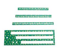 Modèle Poche à Fermeture Éclair, Modèles Fabrication Fermetures à Glissière en Acrylique à Motif Citron pour Fermetures à Glissière 7/8/9 Pouces Mesurant Une Découpe Précise