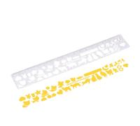 Modèle Pochoir Pour Planner,Ligne De Dessin En Acier Inoxydable - Pochoirs Calendrier En Métal Pour Agends | Pour Bureau École Enfants Adultes Planification Conception Scrapbooking Écriture