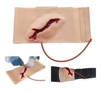 Modèle portable de contrôle de l'hémostase des plaies de jambe, kit d'emballage des plaies et de garrot, simulation de lacération profonde ou de coup de couteau, entraînement aux suture.