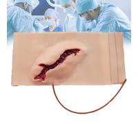 Modèle portable de contrôle d'hémostase de blessure de jambe, entraîneur réutilisable d'emballage de blessures, lacération profonde simulée ou coup de couteau, formation de suture