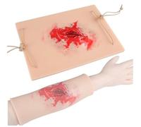 Modèle portable de peau de plaie simulée, kit d'emballage de plaie et de garrot, modèle de peau de plaie simulée, traumatisme réutilisable, for la formation aux premiers secours,.