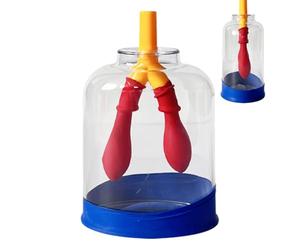 Modèle pulmonaire | Aide à l'étude du système respiratoire en classe, modèle d'apprentissage multifonctionnel interactif de la respiration pulmonaire pour les étudiants en classe
