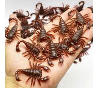 Modèle réaliste spécial Simulation faux coq en caoutchouc cafard cafard Bug cafards jouet blague drôle tour blague jouets poisson d'avril farces - Type Scorpion-30 Pcs #B