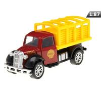 Modèle réduit 1:87, camionnette de livraison Shell Old Timer avec remorque à toit ouvert