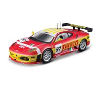 Bburago | Ferrari Racing F430 GT2 Édition 2008 | Reproduction de Voiture Miniature à échelle 1/43 | Rouge | Jouet pour Enfant à Collectionner | B18-36303
