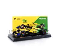 Modèle réduit - BBURAGO - MCLAREN MCL38 - Échelle 1/43 - Réplique 2nd Monaco GP 2024 (O. Piastri) - Mixte