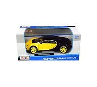 Modèle réduit - MAISTO - Bugatti Chiron - Noir - 1/24 - Pneus en caoutchouc véritable