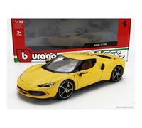 Modèle réduit - BURAGO - Ferrari 296 GTB Hybrid - 830HP V6 - Jaune - 2021