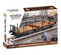 Modèle réduit - COBI - 6284 - Wagon de transport - 424 pièces - 1:35 - Blanc