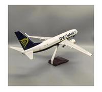 Modèle réduit d'avion B737-800 en résine moulée sous Pression à l'échelle 1:85 avec éclairage pour présentoir Bureau Ensemble de Jeu de Passe-Temps Miniature(with Lights)