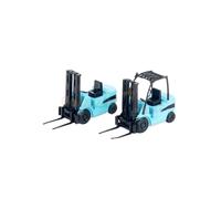 Modèle Réduit De Chariot Élévateur Plastique À L'échelle 1:76 Objet De Collection Statique Souvenir Ou Cadeau Vacances(Blue)