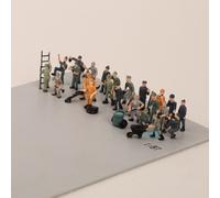 Modèle Réduit De Chemin De Fer,Échelle 1/87e,27 Pièces,Diorama L'inventaire,Paysage,Disposition,Chemin De Fer,Chemin De Fer,Bricolage,Présentoir,Jeu - Type Painted