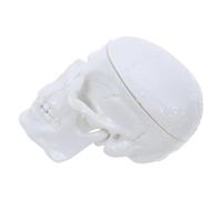 Modèle Réduit de Crâne Humain Détachable en PVC Blanc pour Études | Détail Anatomique Précis, Format Portable 2,5x2 Pouces, pour Étudiants et Cours de Médecine