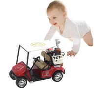 Modèle Réduit De Golf - Figurines En Métal Moulé À Rétrofriction | Jouet Véhicule Pour Garçons Et Filles, Assemblage De Voiturette Avec Détails Réalistes, Idéal Comme Accessoire Ou Décoration De Gâtea