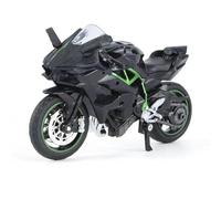 Modèle réduit de moto 1:18 Alliage Pour Kawasaki H2R Moto Modèle Jouet Scooter Cadeau Gâteau Ornement(Nero)