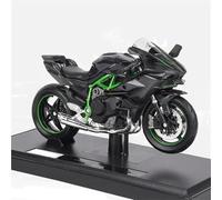 Modèle réduit de moto Décorations De Voiture Miniatures À L'échelle 1:18 Pour Kawasaki Pour Ninja H2R, Modèle Moto En Alliage, Collection Mini Series