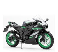 Modèle réduit de moto Modèle Miniature De Moto En Métal Moulé Sous Pression À L'échelle 1:12 Pour KAWASAKI ZX-10R Pour Super Pour Sport Cadeau Collection Son Et Lumière(Nero)