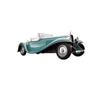 Bauer Exclusive Bugatti Royale Roadster Esders 1932 : voiture miniature fidèle à l'original 1:18, avec portes et capot ouvrant, modèle prêt à l'emploi, vert (1990TZ68)