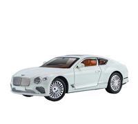 Modèle réduit de Voiture Bentley Continental GT en Alliage au 1/24, Voiture Miniature de Collection moulée sous Pression avec Effets Lumineux et sonores(White)