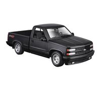 Modèle Réduit De Voiture - Chevrolet 454 Ss Pickup - Maisto - Blanc/Noir - Intérieur Détaillé - Portes Mobiles