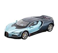 Modèle réduit de Voiture de Sport Bugatti à l'échelle 1:24, modèle en métal moulé sous Pression, Objet de Collection for Adultes.(Blue)